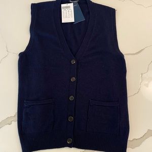 Brandy Melville Vest Dark Navy Blue